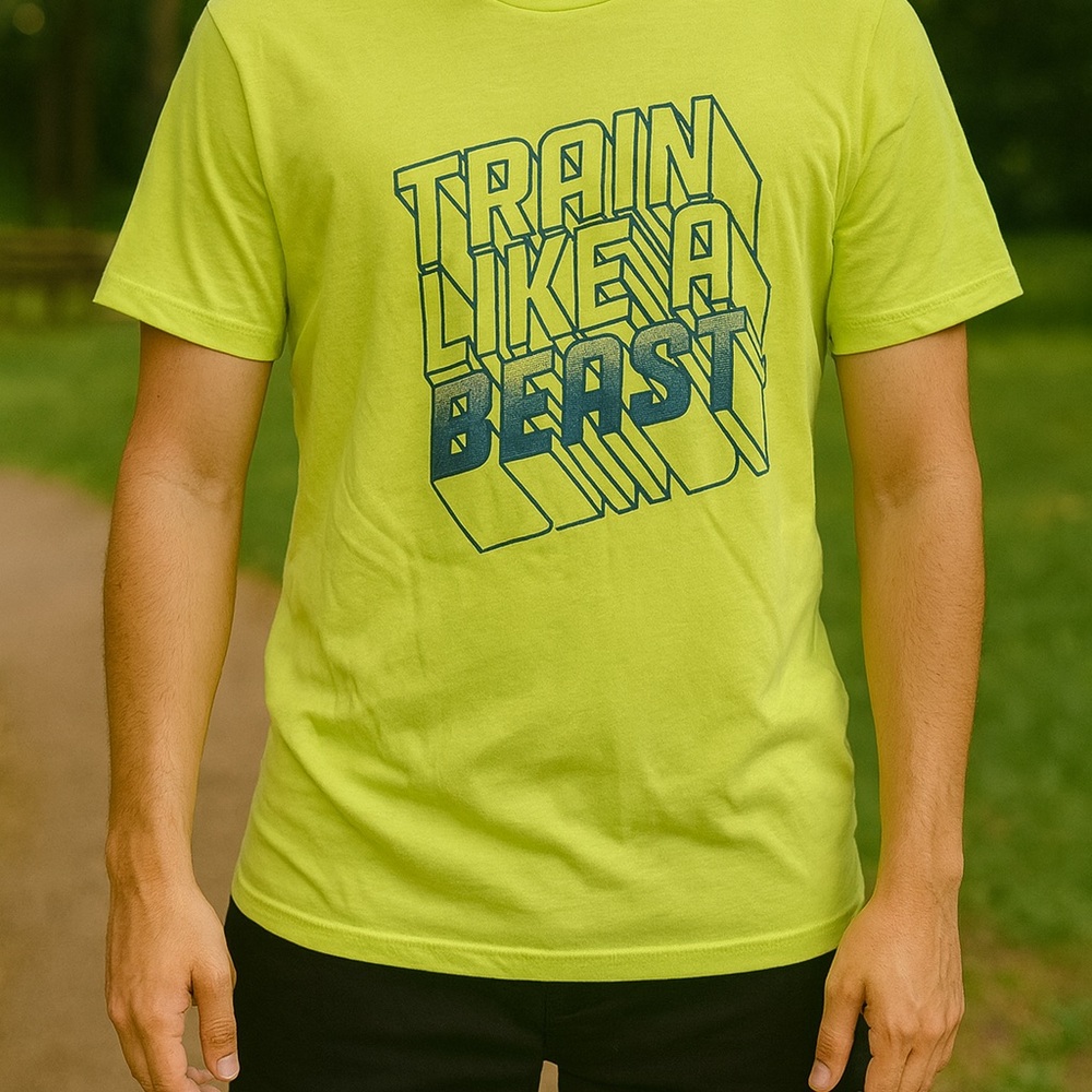 Xersion Neon Green Motivational Tee